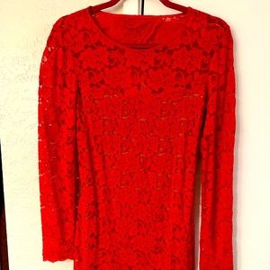 Express red dress